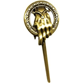 JotheR Game of Thrones Antique Hand of The King Brooch pin Gold Tone with Gift Box, Small
