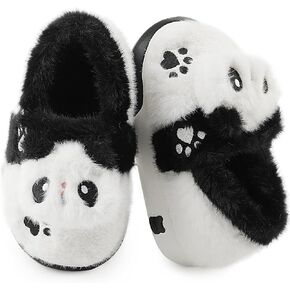 Kids Plush Warm Slippers for Girls Boys Toddlers Winter Fuzzy Indoor House Shoes