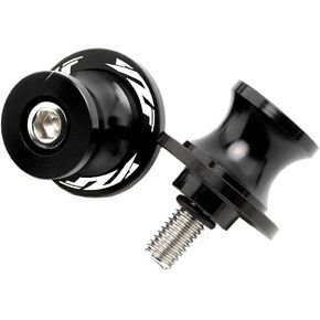 2pcs M6*1.5 Motorcycle Swingarm Sliders Spools 6mm CNC Swing Arm Stand Screw for Y.amaha YZF R1 YZF-R3 YZF R6 YZF-R125 R25 2000-2023 (Black)