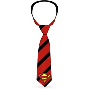 Necktie Standard - Clark Kent Stripe Red Black