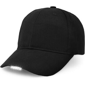 Hands Free LED Baseball Cap Hat for Outdoor Jogging Hip Hop Party Holiday