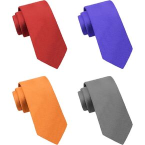 Skinny Ties for Men Classic Solid Color Tie Sets 2.36" Neckties Formal Business Wedding Graduation Party Gifts
