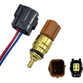 FainWan 39220-38010 Coolant Temperature Sensor with Connector Pigtail Harness Compatible with Palisade 3.8L 2020-2022 Tucson Sonata - Replace 39220-38010 39220-02500