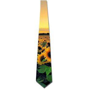 Tie Funny Neckties Colorful Sunflower Sea Fashion Wide Novelty Neck Ties For Men teen