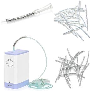 32 PCS Oxygen Tube Support Crimp Straightener for Portable Oxygen Concentrator Oxygen Tank Oxygen Hose Nasal Cannula Oxygen Tubing Accessories