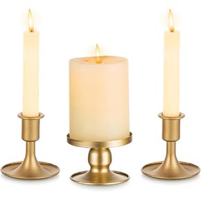 Unity Candle Holder - Black Unity Candle Holders for Weddings, Metal Black Unity Candlestick Holder Set of 3, Decorative Unity Candle Stand for Wedding Ceremony Table Centerpiece Decoration Gift