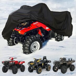 Large ATV Cover YONQIFON for 4 Wheelers Covers 420D Heavy Duty Waterproof, ATV Quad Cover All Weather for Honda,CFMOTO Cforce,Can am Outlander,Polaris Sportsman,Kawasaki,Yamaha Grizzly