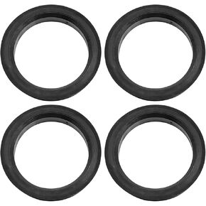 Unifizz 4pcs Black Plastic Car Hub Centric Rings Wheel Bore Center 73.1 to 63.4mm