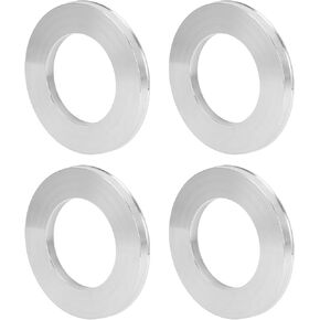 Car Wheel Hub Centric Rings OD 108.1mm to ID 75.1mm Wheels Center Shaft Shock Absorbing Hubrings Aluminium Alloy Silver Tone Durable