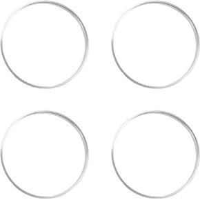 Hub Centric Rings, 110mm OD 93.1mm ID Car Wheel Hubrings Aluminum Alloy Silver Tone, 4pcs