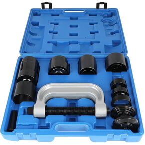 ECCPP 21 PCS Ball Joint Press U Joint Disassembly Tool and Brake Anchor Pin Tool with C Frame and Adapters Fits for Most 2WD and 4WD Vehicles Light Trucks
