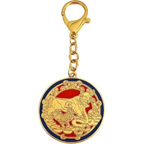 Feng Shui 2025 Annual Amulet Keychain Chicken Cow Snake Talisman Key chain