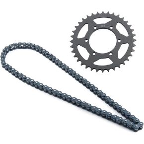 RCHUBAM RC Motorcycle 36T High Speed Hub Chain Sprocket & 70 Roller Manganese Steel Chain Set for Losi 1/4 Promoto-MX Motorcycle Dirt Bike Upgrade Parts