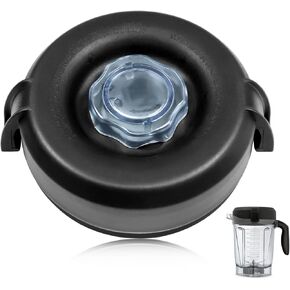 Replacement Lid Compatible with Vitamix 64 oz Low Profile Advance Containers 7500 5300 750, Top Cover Replacement for Vitamix 64oz Low-Profile Blender Pitchers 780 300 6500 E320, BPA free, Black