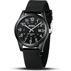 LN LENQIN Mens Watches Analog Quartz Sports Unisex Watch 30M Waterproof Nurse Watches for Men Women Nurse Medical Professionals-Military Time with Second Hand Glowing Easy to Read Dial Wrist Watch…