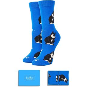 Funny Cat Gifts for Kids, Novety Crazy Silly Fun Cat Socks for Boys Girls 10-12 Years