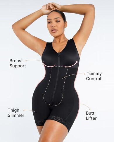 SHAPELLX Faja Colombiana Shapewear for Women Post Surgery Body Shaper Thigh Slimmer Bodysuit Compression Garment in Saudi Arabia