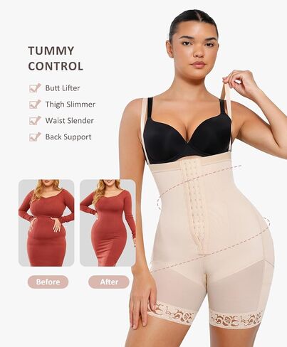FeelinGirl Fajas Post Surgery Compression Garment Tummy Control Shapewear for Women Butt Lifter Body Shaper in Saudi Arabia