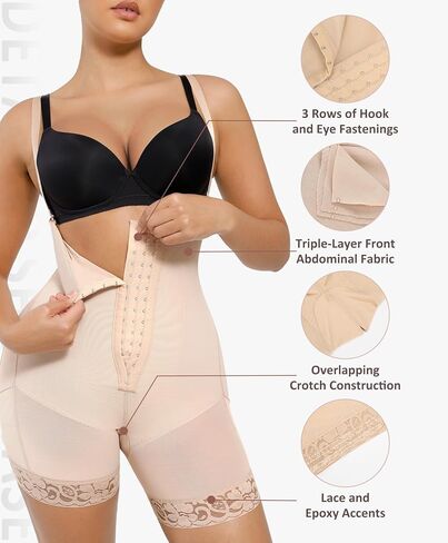 FeelinGirl Fajas Post Surgery Compression Garment Tummy Control Shapewear for Women Butt Lifter Body Shaper in Saudi Arabia