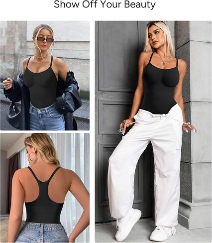 Nebility Shapewear Bodysuit for Women Tummy Control Body Suits Racerback Full Body Shaper Faja Seamless Butt Lifter in Saudi Arabia