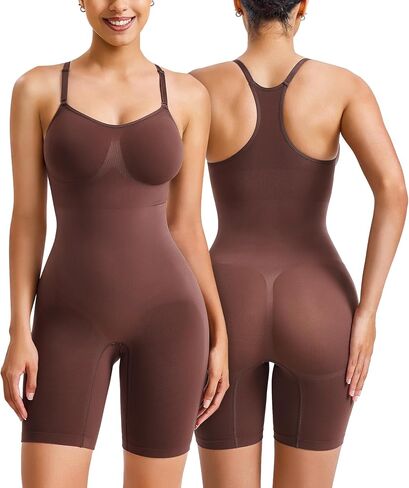 Nebility Shapewear Bodysuit for Women Tummy Control Body Suits Racerback Full Body Shaper Faja Seamless Butt Lifter in Saudi Arabia