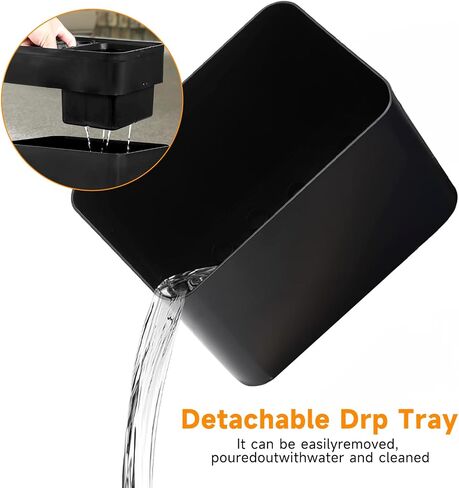 Umbrella Holder, Umbrella Holder for Entryway with Removable Drip Tay,Indoor Outdoor Plastic Umbrella Stand for Long & Folding Umbrella, Parasol, Store 10 Umbrella (Black) in Saudi Arabia