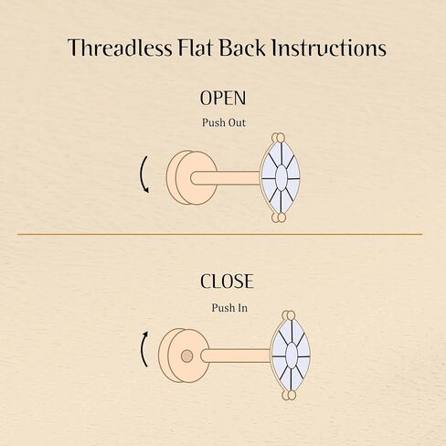 Jstyle 20G Push-in Threadless Flat Back Earrings for Women Mens Surgical Steel Stud Earrings for Sensitive Ears, 14K Gold Plated Pearl Opal Ball Heart CZ Cartilage Earring Sets Hypoallergenic in Saudi Arabia