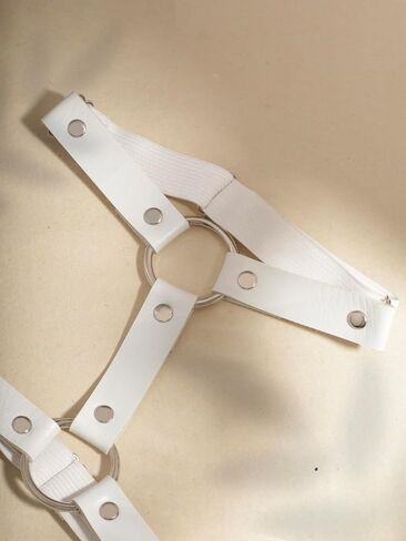 Sacina White PU Leather Garters, Goth Accessories, Punk Accessories, Alt Accessories, Christmas Accessories Gift for Women in Saudi Arabia
