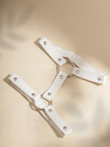 Sacina White PU Leather Garters, Goth Accessories, Punk Accessories, Alt Accessories, Christmas Accessories Gift for Women in Saudi Arabia