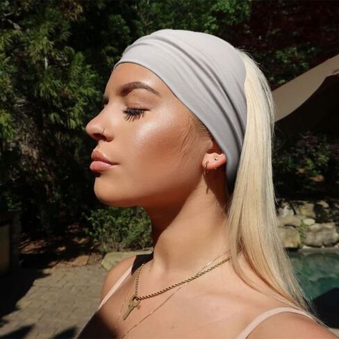DRESHOW 4 Pack Turban Headbands for Women Wide Vintage Head Wraps Knotted Cute Hair Band Accessories in Kuwait