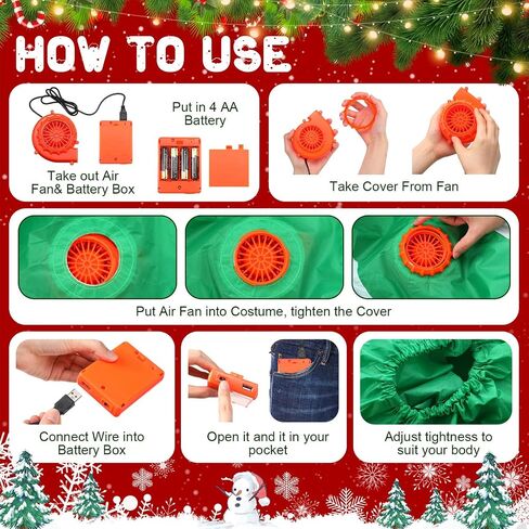 Inflatable Christmas Tree Costume Funny Blow up Costume for Adults Inflatable Cosplay Outfit for Xmas Party in Saudi Arabia