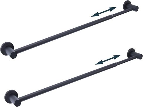 18-31.5 inches Adjustable Magnetic Curtain Rod for Metal Door, Magnetic Towel Bar Holder for Kitchen Refrigerator, Magnet Flip Calendar Chart Rod for Classroom Whiteboard, Black, 1 Pack in Saudi Arabia