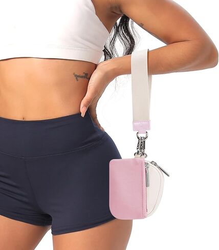 محفظة Mum's Memory صغيرة بسحاب حول المعصم للنساء + حقيبة كبيرة من القماش للنساء مع جيوب in Kuwait