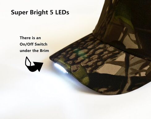 Hands Free LED Baseball Cap Hat for Outdoor Jogging Hip Hop Party Holiday in Saudi Arabia