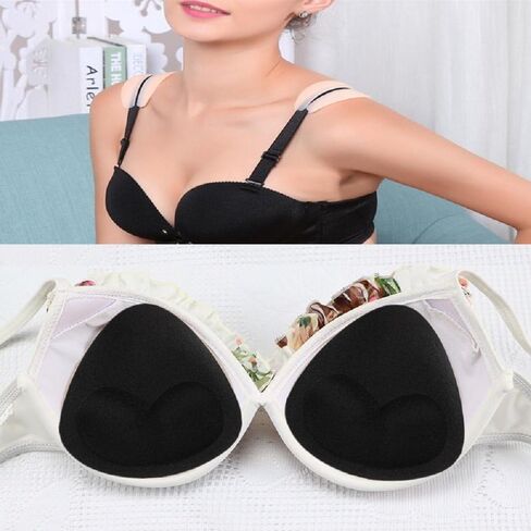 SERMICLE Self-Adhesive Bra Pads inserts, Removeable Silicone Triangle Push Up Pads in Saudi Arabia