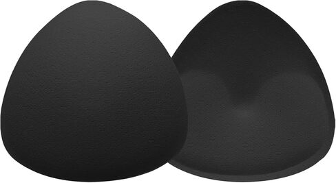 Bra Pad Inserts, Sewn and Padded Breast Pads, Breathable Breast Enhancers Inserts Add 1-2 Cups, Suitable for A, B, C, D Cup Sports Bras, Dresses and Swimsuit Bikinis(Black) in Saudi Arabia