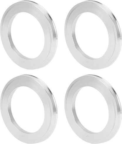 Car Wheel Hub Centric Rings OD 108.1mm to ID 75.1mm Wheels Center Shaft Shock Absorbing Hubrings Aluminium Alloy Silver Tone Durable in Saudi Arabia