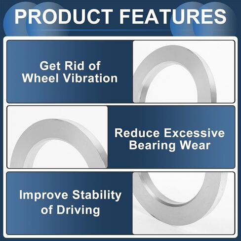Car Wheel Hub Centric Rings OD 108.1mm to ID 75.1mm Wheels Center Shaft Shock Absorbing Hubrings Aluminium Alloy Silver Tone Durable in Saudi Arabia