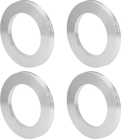 Car Wheel Hub Centric Rings OD 108.1mm to ID 75.1mm Wheels Center Shaft Shock Absorbing Hubrings Aluminium Alloy Silver Tone Durable in Saudi Arabia