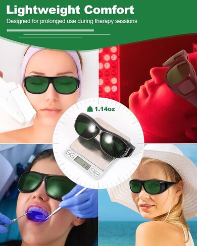 LIGHTMEUP Red Light Therapy Glasses Eye Protection for Infrared & LED Light Sessions Lightweight Goggles in Saudi Arabia