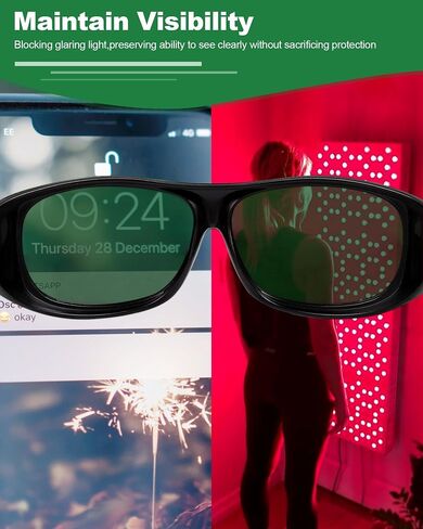 LIGHTMEUP Red Light Therapy Glasses Eye Protection for Infrared & LED Light Sessions Lightweight Goggles in Saudi Arabia