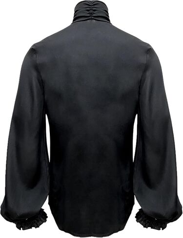 Mens Pirate Vampire Shirt Renaissance Victorian Medieval Gothic Shirt in Kuwait