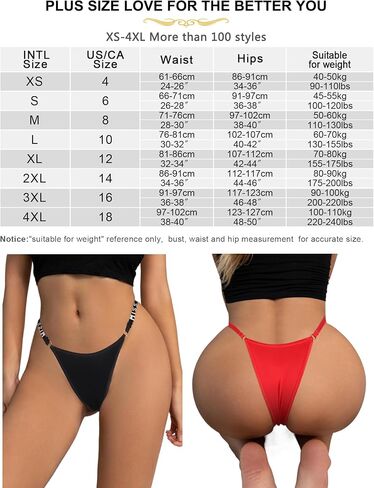 ohyeahlady Women G String Panties Sexy Rhinestone Thongs Plus Size Underwear V String Tangas Lingerie Bikini Briefs S-2XL in Kuwait