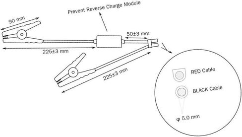 Jumper Cable, Booster Cable For Car Battery Connection Jumper Prevent Reverse in Saudi Arabia