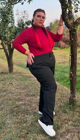 FOREYOND Plus Size Sweatpants for Women Wide Leg Cargo Sweat Pants Casual Lounge Loose Workout Yoga Pants with Pockets in Kuwait