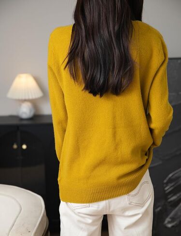 Women's 100% Merino Wool Cardigan 2024 Fall Winter Sexy V Neck Long Sleeve Lightweight Knit Cardigan Sweater in Saudi Arabia