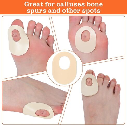Nuanchu 36 Count Soft Foam Callus Cushions Oval Corn Cushion Pads Self Stick Adhesive Foot Care Cushions Waterproof Corn Protectors for Feet Women Men, Beige in Saudi Arabia