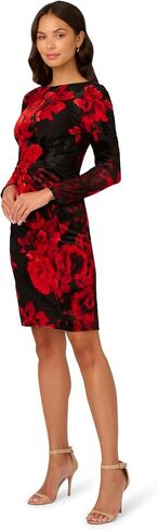 Adrianna Papell Women's Burnout Velvet Sheath Dress in Saudi Arabia