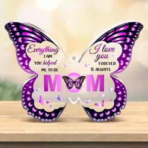 Gifts for Mom, Mom Gifts, Mom Christmas Gift Ideas, Mom Birthday Gifts from Daughter Son - Butterfly Acrylic Decorations - Mom Gifts for Christmas Mothers Day Thanksgiving Valentines
