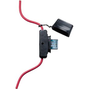Bussmann HHX In-Line MAXI Fuse Holder with Cover - 32V/60A - #6 Wire Leads, 1 Pack , Black